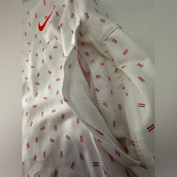 Nike Golf Skirt UV Victory Womens XL Printed Dri-FIT Orange white Shorts Skort - Picture 4 of 8